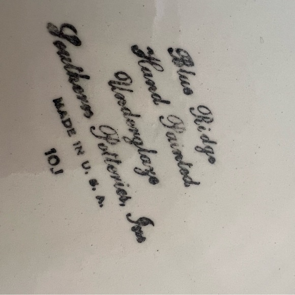 Vintage Blueridge southern potteries plates 9 1/4” - Picture 5 of 6